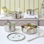 [모던하우스 인천점] 매일쓰는 바닥3중 스텐냄비 2P세트 16편수+양수20 CK0125011 : 뉴코아인천 모던하우스