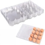 1/5/10 Pcs 플라스틱 계란 상자 가족 목장 치킨 농장 비즈니스 시장 12 그리드에 대 한 대량 분명 트레이 홀더 : 십만종합몰