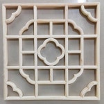 인테리어 전통창살 동양 촬영 소품 도구 문살 창문 창호문 한옥 빈티지 클래식 조선 고려 꽃그리드40x40(cm)무도장 : 와이제이 무역