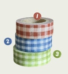 [헤븐에비뉴] Vintage Plaid 3종세트 체크 마스킹테이프 : Heaven Avenue