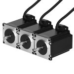 BESJMYT Nema 23 스테퍼 모터 3PCS 1.8 Deg(2000 스텝/레브) 2500mNm/354.03oz.in 81.5MM 바이폴라 5.0A 고토크 57 2상 4단계... 