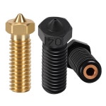 화산 CHT 노즐 3개 3D 액세서리용 경화 E3D 황동 구멍 프린터 강철 s 0.4mm : 툭툭상점03