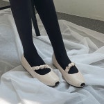 [G3662] 소가죽 밴딩 메리제인 쿠션 플랫슈즈 : 새로이클라쓰