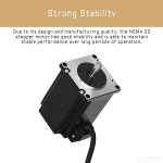 BESJMYT Nema 23 스테퍼 모터 3PCS 1.8 Deg(2000 스텝/레브) 2500mNm/354.03oz.in 81.5MM 바이폴라 5.0A 고토크 57 2상 4단계... 