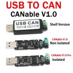 USB to CAN CANable v1 모듈 USB to PCAN python CAN CANBUS 분석기 디버거 통신 어댑터 Pcanview Cangaroo 소프트웨어 : 픽카트