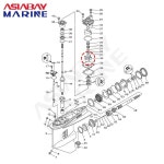 6E5-44352-01 Yamaha 선외기 엔진용 워터 펌프 임펠러 115hp : 유스글로벌상점