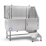 플라잉 피그 그루밍 62인치 스테인리스강 반려견 목욕 욕조(우측 문/좌측 배수구), 62 x 27 58인치 : 아띠루이