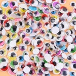 장난감 동물 안구 유치원 어린이 DIY 공예 H0714에 대한 검은 다채로운 흔들기 Googly 자기 접착 눈 : 쏙쏙바이