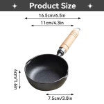 주철 용광로, 6.5 4.33 인치 주철 소스 팬, 직경 4.33 인치 오일 가열 포트, 시머 소스 및 버터용 시머 포트 미니 소스 : 퓨어그린스토어