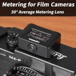 라이트메이트 라이트 2R 미터 30 FOV 고정밀 앰비언트 디지털 노출계 0 96인치 대형 OLED 화면 1 24 충전식 20H 배터리 수명 필름 카메라용... 