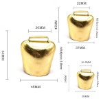 1PC 방목 시끄러운 선명한 벨 암소 말 양 방목 구리 종 금속 애완 동물 동물 농장 벨 빈티지 홈 장식 Bronze 34x30mm : 수박5