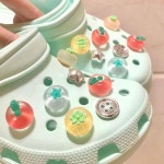 지비츠,크록스지비츠8/14Pcs 신발 매력 이동식 귀여운 투명  토마토 여자 신발  여름 신발 DIY 버클 장식 : 이룸마켓255