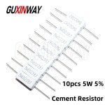 10개 5W 5% 시멘트 저항기 전력 0.1 ~ 10K 1R 1 2 5 8 15 20 25 30 옴 : 핫딜플랜