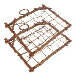 2pcs 랙 케이스 마운트 바구니 화분 교수형 Tillandsia 조각 홈 배열 장식 포켓 디스플레이 : 홈스윗홈몰