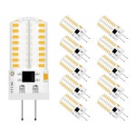 전구10Pcs G4 Led 전구 15W ACDC12VAC220V 2835 3014 SMD 실리콘 램프 따뜻한 화이트화이트 각도 LED 조명 : 유스글로벌상점