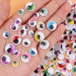 장난감 동물 안구 유치원 어린이 DIY 공예 H0714에 대한 검은 다채로운 흔들기 Googly 자기 접착 눈 : 쏙쏙바이