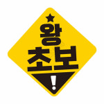 안전운전을위한스티커 후방추돌방지스티커 왕초보 고휘도반사 자석 19x19cm : 가사슈