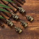 모조 황동 수공예 다이 캐스팅 바람 벨, 고전 금속 골동품 벨, 풍수 바람 종소리, 행운의 징글 벨, 1X 1PC : 수박5