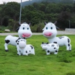 젖소 조형물 농장 입구 착유 인형 외부 체험 작은 아기 젖소 : 장군이와돌쇠