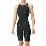 아레나 여성 수영복 5부 반전신 아쿠아레이싱 선수용 FINA AS4FRC50L-BKBK : 어씬 스포츠