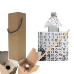 한지포장 참기름포장 전통포장지 기름병 소주병 유리병 선물박스 와인 2구 : 슈가블링