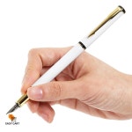 EC 만년필 케이스세트 화이트 필기도구세트 : easy카트