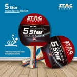 STAG Global 탁구 라켓, 프로페셔널 및 중급 레벨, 고속 스핀 컨트롤, 경량 5 Star : 제이딧J