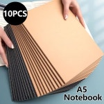 제이지어쏘시엣 | 10PCS 노트북 A5 크래프트 커버 빈티지 일기 줄 지어 편지지 플래너 학생을위한 종이 학교 사무용품 : 에이치앤제이익스프레스200