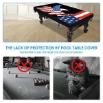 네버랜드 수영장 테이블 커버 8피트 - 방수 및 방진 실내 실외, 옥스포드 천 스크래치 방지 당구대 : 제이딧J