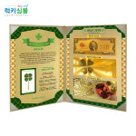 [행운의선물] 럭키기프트 행운의 네잎클로버생화&황금지폐3종 고급케이스 택1 행운기원/합격기원/취직기원 : 주식회사 럭키심볼