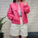 가니 여성 경량 나일론 바람막이 자켓 CARMINE ROSE F6937 : 럭셔리저먼