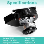 l J238 112 1128 11258 굿맨 B1859005S B185900 용광로 송풍기 모터용 Hipoilk 드래프트 기 모터 교체 : 글로벌넥스트