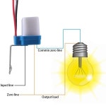 2PCS AC 110V 220V DC 12V 24V 10A 자동 켜짐 꺼짐 Pocell 가로등 스위치 50-60Hz  제어 Poswitch 센서 : 와이이이
