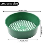 2개 정원 체 플라스틱 토양 필터 메쉬 퇴비 모래 돌 묘목장 도구 용품 세척 가능 : 플래닛트레이드