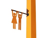 화장실표시판 남녀화장실 표지판 입구안내판 25.5x8.5cm(남성) : 샘터하우스