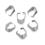 50pcs 스테인레스 스틸 스냅 Clasps 멜론 씨앗 펜 던 트 체인 커넥터 DIY 쥬얼리에 대 한 후크 버클 결과 액세서리 만들기 : 운침기삼몰