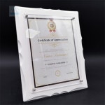 On동네 허가증 상장 액자 A4 화이트 포토테이블 안깨지는액자 납골당추모사진 : On동네