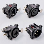 Female 마운트 플러그 10pcs 3PIN 어댑터 3Pin 모양 3핀 패널 소켓 사각형 커넥터 10 XLR PCS : 스피드몰24