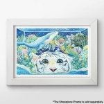 호랑이퍼즐 핀투 직소 퍼즐 600피스 면 사자 화이트 수족관 홈 데코용 플라스틱 H2394 : Tumon Buying