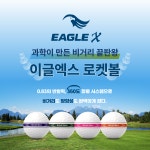 이글엑스 로켓볼 비거리 초고반발 장타전용 골프공 필드 스크린 겸용 4색 12개입, 1개 : 짱갤러리