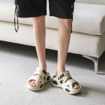 [G3644] 남성 여성 공용 키높이 통굽 4CM 바캉스 데일리 여름 슬리퍼 : 새로이클라쓰