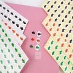 정장군디자인 원형 미니 화살표 스티커 1장 주의스티커 미니화살표스티커 붙이는스티커 : 정장군스토어