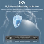 8100/1000M RJ45 포트 및 28개의 SFP 갖춘 L2 관리형 스위치 기가비트 네트워크 LACP QoS Stackable VLANSNMP를 지원합니다. : 로아산업