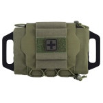 군용 파우치 MOLLE 신속 구급 벨트 생존용 시스템 메드 하이팔론 핸들백 Bk : PopShop
