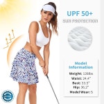 여성 러닝 골프 운동을 위한 여성용 액티브 스코트 애슬레틱 러플 17인치 플리츠 테니스 스커트 : 수성동