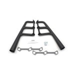 패트리어트(H8472) 1-3/4인치 x 3-1/2인치 블랙 코팅 전통 레이크스터 배기 헤더 포드 플랫 헤드용 : 굿픽앤조이