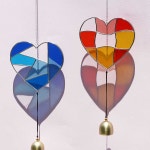 글라스아트 하트 썬캐쳐 도어벨 만들기 DIY 키트 유리공예 미술 수업 방과후 체험 단체 인테리어 소품 모빌 솜씨키트 : 솜씨당