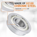 2/5PCS 베어링 F6900ZZ 10X22X6mm 플랜지 베어링 F6900 F6901 F6902 F6903 F6904 F6905 F6906 ZZ ZZ Z 2Z 깊은 홈 볼 : 지에스피마켓