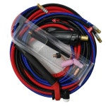 NR20 4M Tig 토치, 스위블 포함 소프트 호스 수냉식 건 35 70 유로 커넥터 : 이도커머스