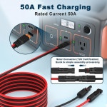 10AWG 태양광 커넥터와 XT60i 어댑터 케이블 패널과 휴대용 발전기/RV 폴더블 패널/휴대용 발전소(40FT) 연결 : 호야데이데이